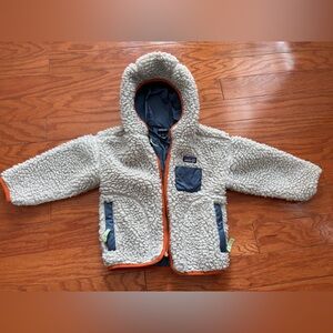 Retro-X Hooded Jacket - Toddlers'. Natural/Redtail Rust, 3T